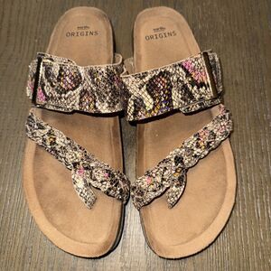 Earth Origins ORONO ONIDA SLIDES  Sandals Size 9 Medium Summer Beach